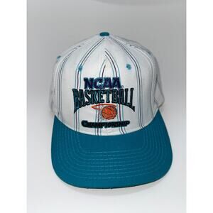 Vintage 1994 Charlotte NCAA Final Four White Teal Snapback Starter